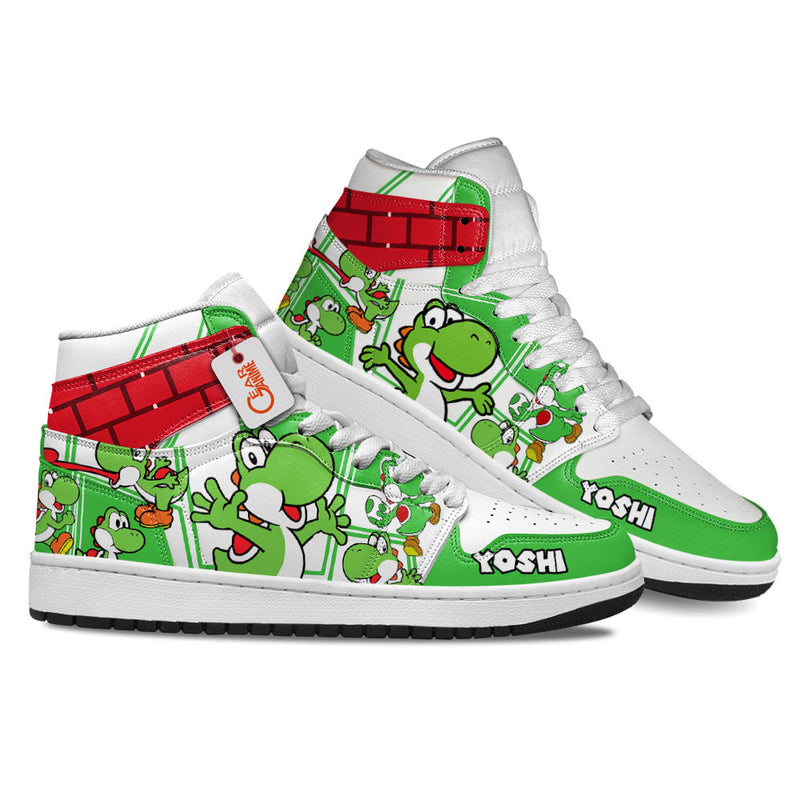 Yoshi J1-Sneakers Super Mario Custom Shoes