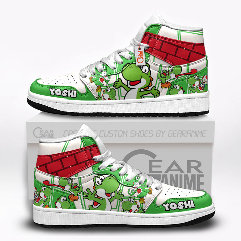 Yoshi J1-Sneakers Super Mario Custom Shoes