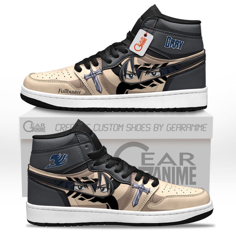 Gray Fullbuster J1-Sneakers Personalized Shoes