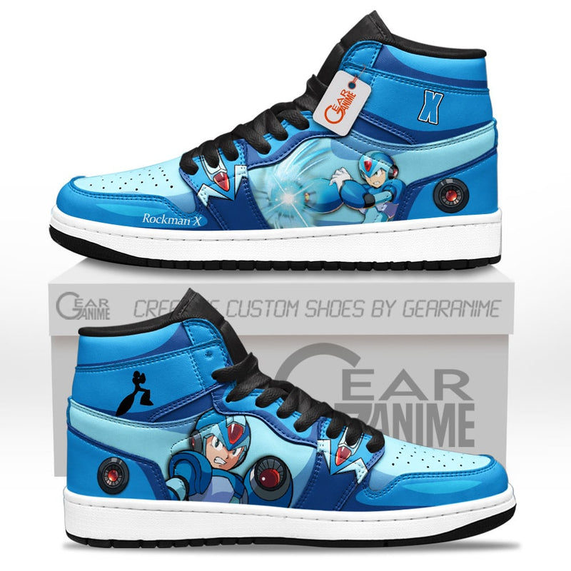 Mega Man X J1-Sneakers Custom Shoes Personalized