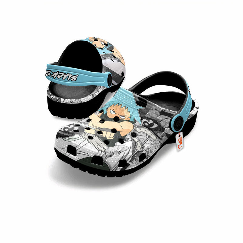 Black Star Clogs Shoes Personalized