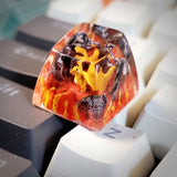 Pokemon Charizard Artisan Keycaps Epoxy Resin