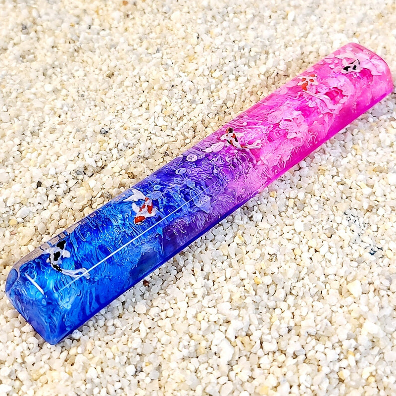 Koi Fish Spacebar Artisan Keycaps Epoxy Resin