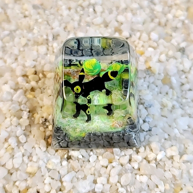 Pokemon Umbreon Artisan Keycaps Epoxy Resin