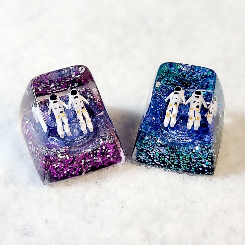 Universe Astronaut Artisan Keycaps Epoxy Resin