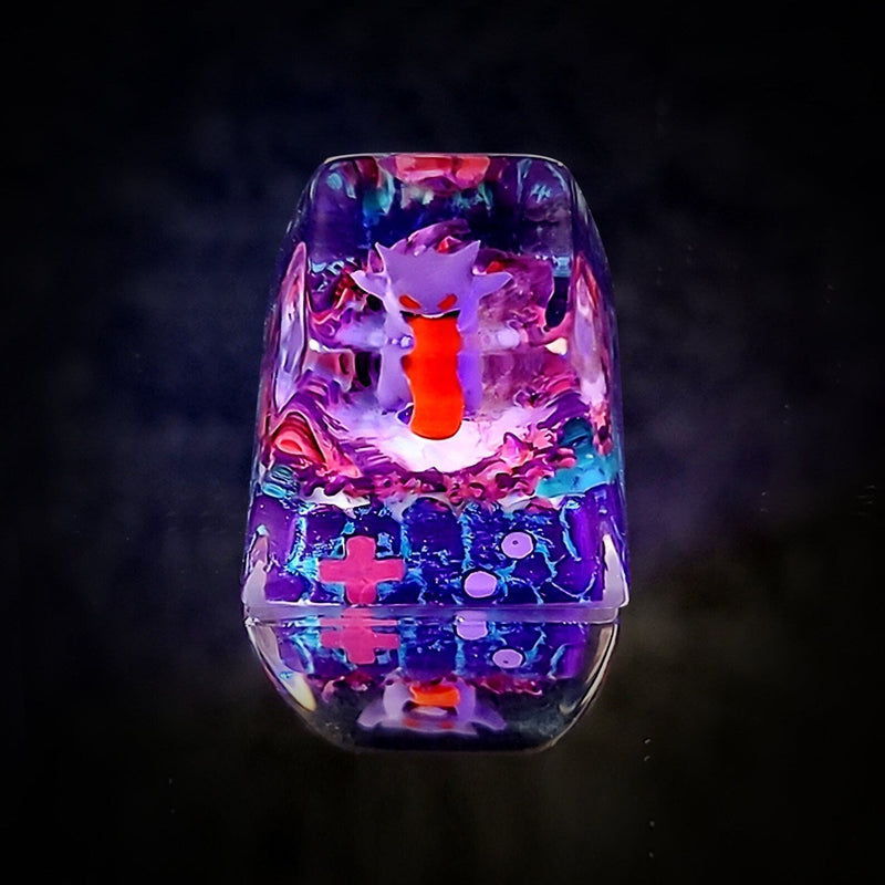 Pokemon Gengar Artisan Keycaps Epoxy Resin