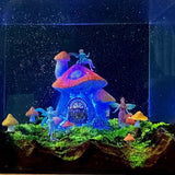 Fairy Garden Mushroom House Epoxy Resin Lamp, Night Light