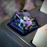 Totoro Halloween Artisan Keycaps Epoxy Resin