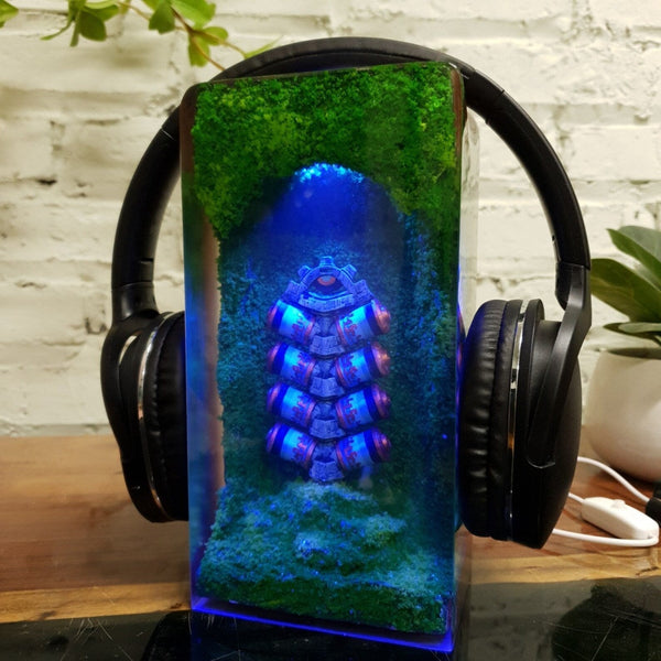 Zelda Link Zonai Charge Prop Battery Headphone Stand Epoxy Resin Lamp, Night Light