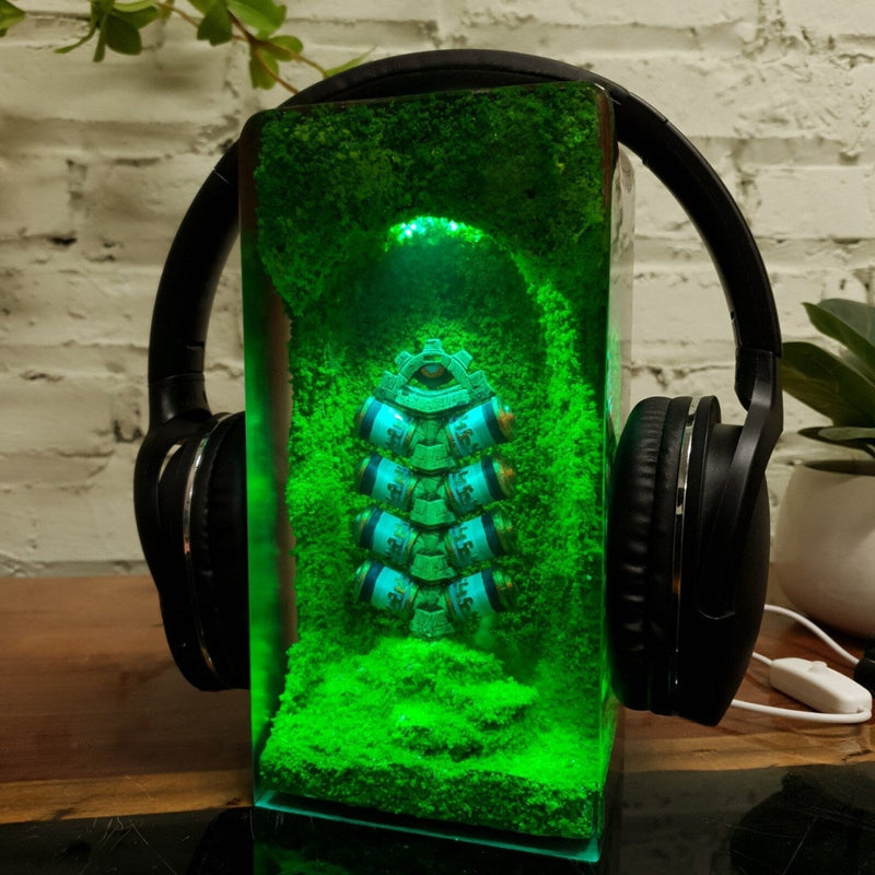 Zelda Link Zonai Charge Prop Battery Headphone Stand Epoxy Resin Lamp, Night Light