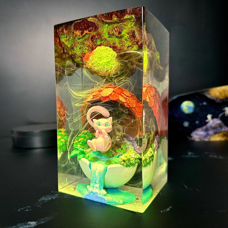 Pokemon Mew Epoxy Resin Lamp, Night Light