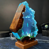 Aliens Stonehenge UFO Epoxy Resin Lamp, Night Light