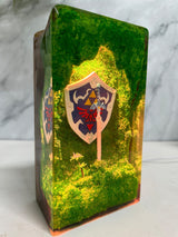 Zelda Master Sword Hylian Shield Epoxy Resin Lamp, Night Light