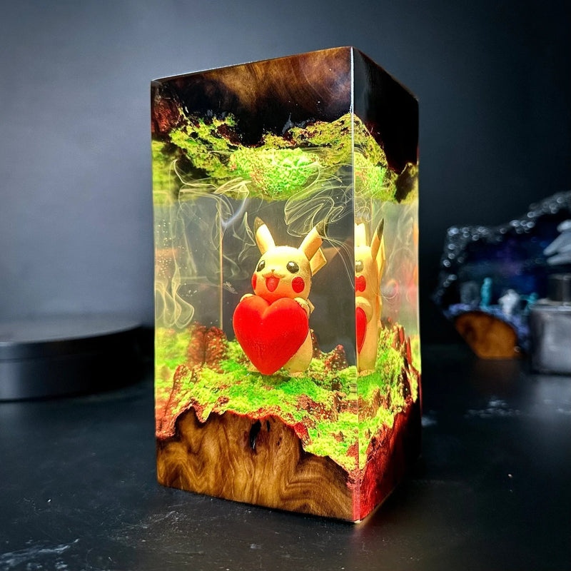 Pokemon Pikachu Epoxy Resin Lamp, Night Light