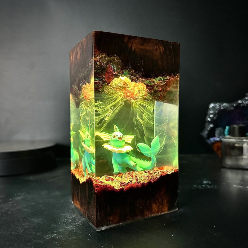 Pokemon Vaporeon Epoxy Resin Lamp, Night Light