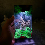 Morel Mushroom Epoxy Resin Lamp, Night Light