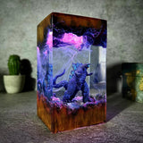 Godzilla Monster Epoxy Resin Lamp, Night Light