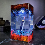 Final Fantasy Buster Sword Epoxy Resin Lamp, Night Light