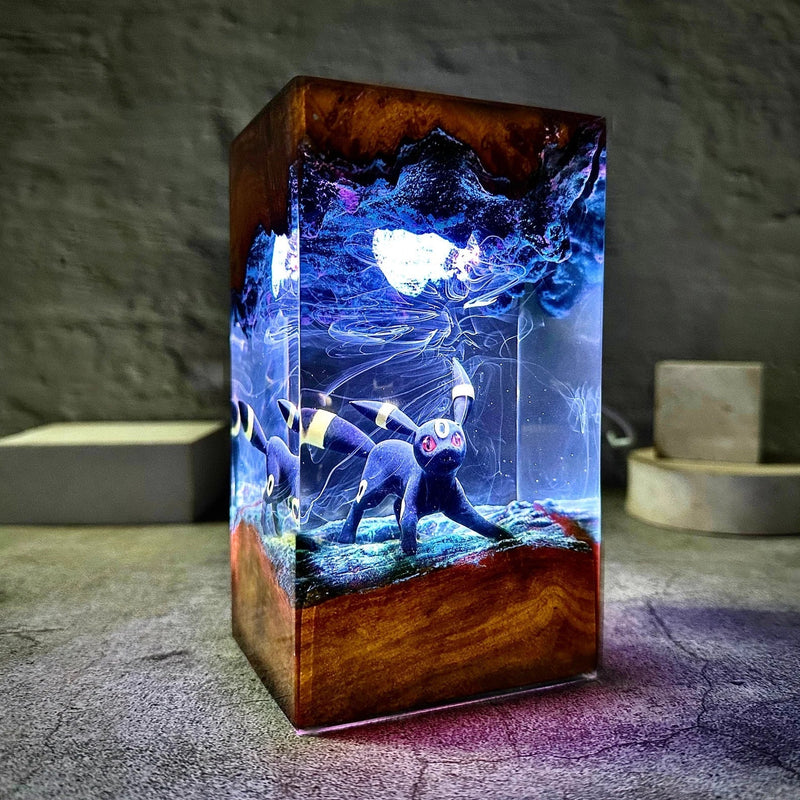 Pokemon Umbreon Epoxy Resin Lamp, Night Light