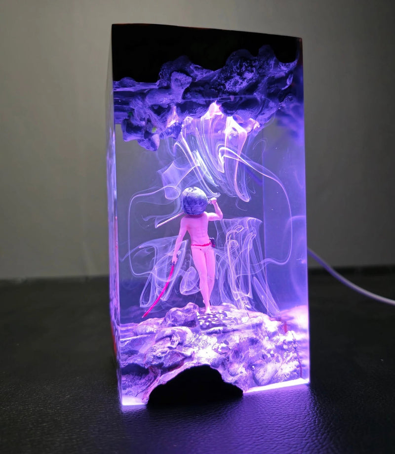 Let Me Solo Her Dark Souls Epoxy Resin Lamp, Night Light