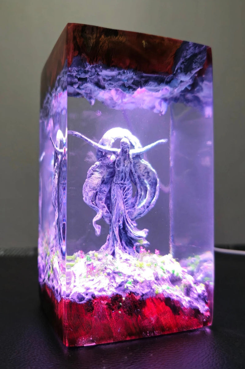 Queen Marika the Eternal Elden Ring Epoxy Resin Lamp, Night Light