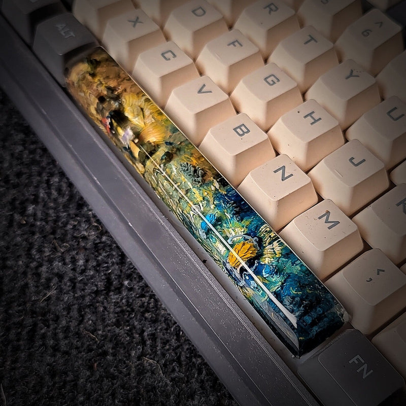 Dragon Ball Spacebar Artisan Keycaps Epoxy Resin