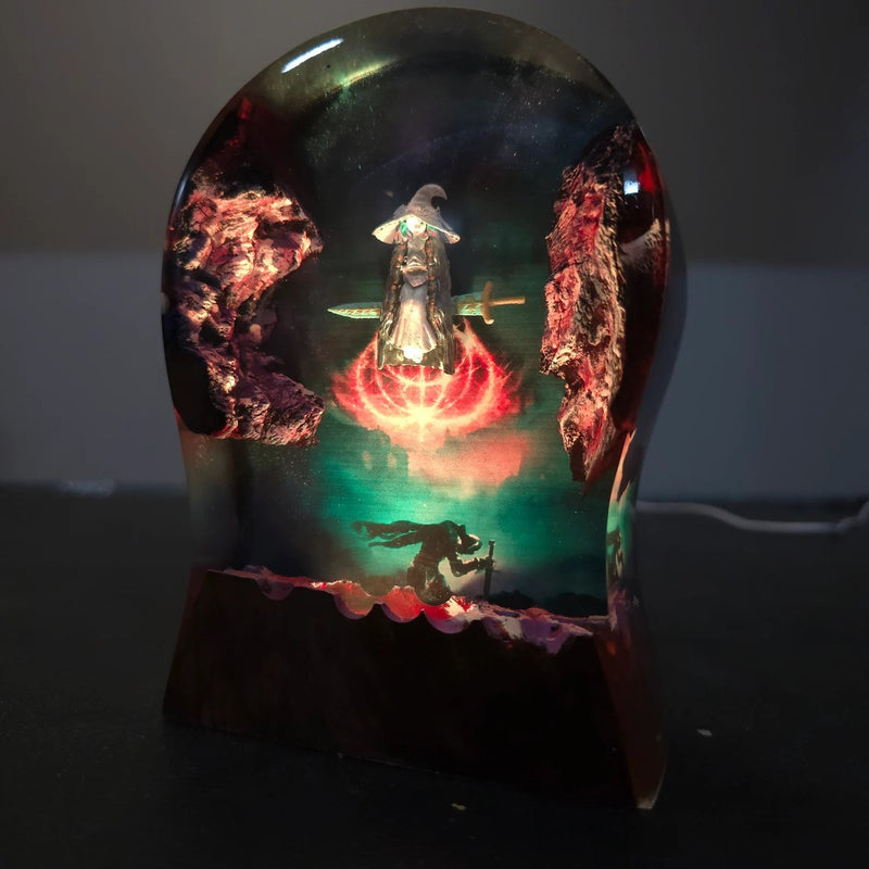 Ranni The Witch Elden Ring Headphone Stand Epoxy Resin Lamp, Night Light