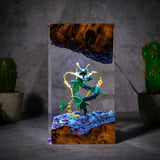 Pokemon Rayquaza Mega Epoxy Resin Lamp, Night Light